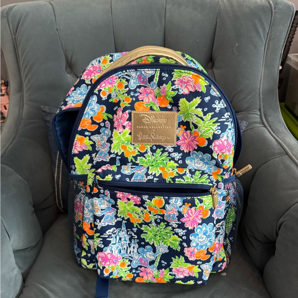Disney Navy Floral Backpack